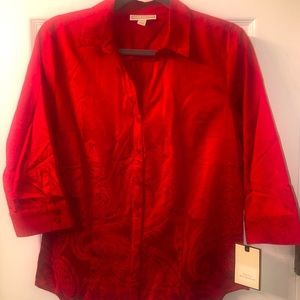 Dana Buchman Button Top